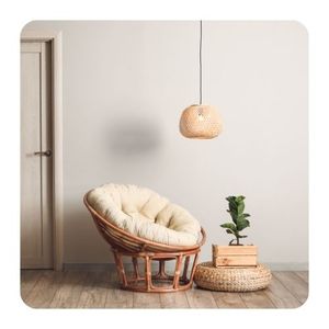 Papasan เก้าอี้หวายไม้ไผ่มือทอเก้าอี้หวายราคาที่ดีที่สุดออกแบบใหม่ - Product Image 3