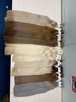 Extensions de cheveux 100% vierges Remy de haute qualité, tissage simple, lisses et soyeux, cheveux vietnamiens, longues, adaptées aux perruques Double Genius