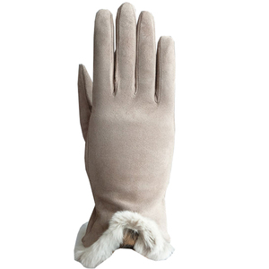 Custom Color Breathable Genuine Leather <b>Fur</b> <b>Trim</b> Wrist Driving Gloves Outdoor/SKI/Travel-Keven Impex Spring/Summer Daily - Product Image 1
