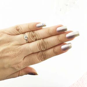 Anillos de Compromiso y Boda de Plata de Ley 925 para Mujer con Hermosa Gema de Amatista Verde, Joyería Fina con Engaste de Bisel, Ecológicos, Ideales para Fiestas - Product Image 6