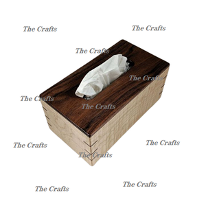 Caja de pañuelos de la mejor calidad, forma rectangular, caja de pañuelos de madera maciza, portapañuelos a un precio aceptable. - Product Image 5