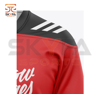 Camisetas deportivas de Hockey sobre hielo, Jersey personalizado de poliéster, novedad, venta al por mayor, 2021 - Product Image 5