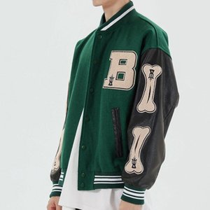 Vestes de baseball bomber pour homme, logo personnalisé, accessoires brodés - Product Image 3