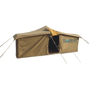 Tente de camping imperméable double couche quatre saisons en toile kaki du Moyen-Orient, très vendue au Qatar, en Arabie Saoudite, au Koweït et aux Émirats arabes unis - Product Image 1