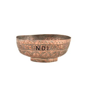 Cuenco de almacenamiento de frutas de gran capacidad de diseño lujoso, servidor de alimentos de Metal redondeado para mesa de comedor, novedad, gran oferta decorativa - Product Image 1