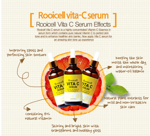 [ROOICELL] วิตามินเซรั่ม 30 มล. เซรั่มบำรุงผิวหน้าสูตรเกาหลี ช่วยให้ผิวกระจ่างใส ลดเลือนริ้วรอย บูสเตอร์ฟลูอิด - Product Image 5