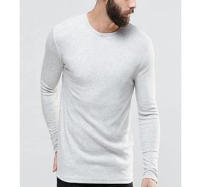Wholesale High Quality Men Long Sleeve T Shirts Slim Fit Sport Casual Tee T-Shirts - Product Image 4