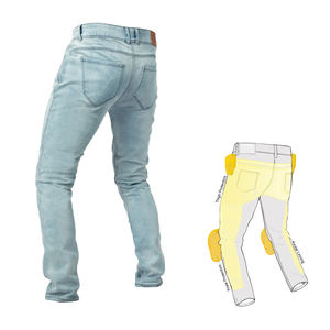 Meilleurs vêtements de sport pour hommes Pantalons en jean de haute qualité, lavés et lavés CE avec doublure en aramide Plus Size Meilleurs prix - Product Image 2