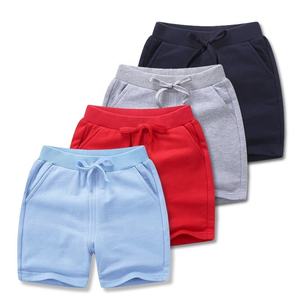 Logotipo personalizado bordado impreso algodón Snack baloncesto pantalones cortos de sudor conjunto multicolor niños bebé de talla grande Casual recto, - Product Image 2