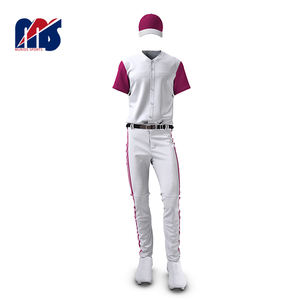 Vente en gros de vêtements de baseball et de softball en polyester 100% uniformes de maillots personnalisés de haute qualité par sublimation - Product Image 5