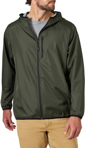 Chaqueta cortavientos bomber informal para hombre al por mayor | Ropa deportiva Softshell reflectante personalizada para exteriores | Abrigo con logotipo impreso - Product Image 2