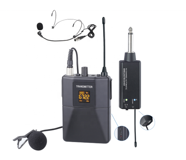 UHF Wireless Headset Microphone Lavalier Microphone Lapel Microphone