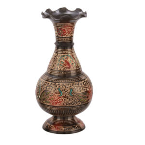 Vases et pots de fleurs décoratifs pour le mariage et la maison en métal avec pot de fleurs en laiton de couleur noire avec couleur noire pour la décoration - Product Image 2