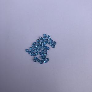 Pierre de topaze bleue suisse naturelle à facettes de 2.75mm, ronde, en vrac, vente en gros, boutique du fournisseur en ligne du fabricant, vente d'usine - Product Image 2