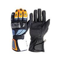 Top-Tendance Meilleur Design Noir-Rouge Couleur Respirant Hommes Moto Racing Gant En Cuir Moto Gants Gants D'équitation