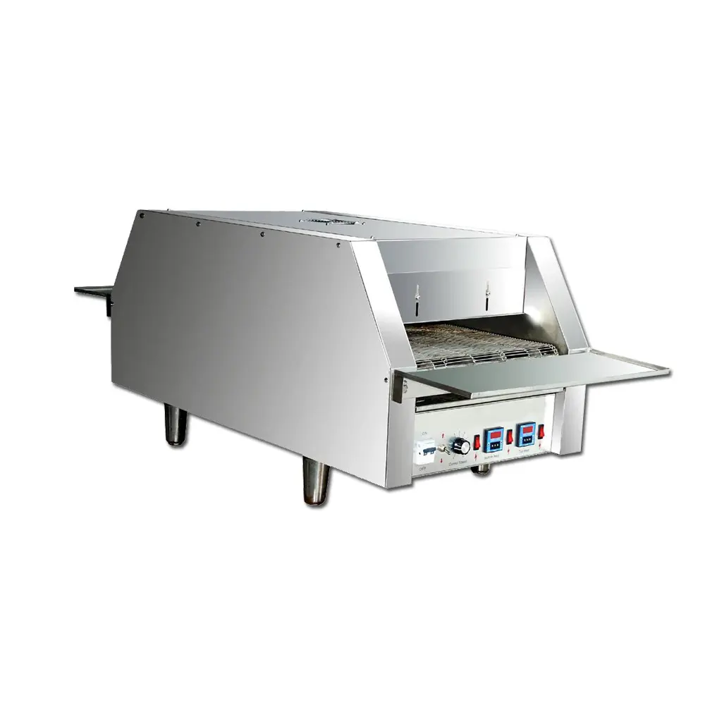 Conveyor-Pizza-Oven-For-Sale Electric Pizza Biscuit Baking Machine Conveyor Belt Ovens Stainless Steel Heating Temperature Ovens