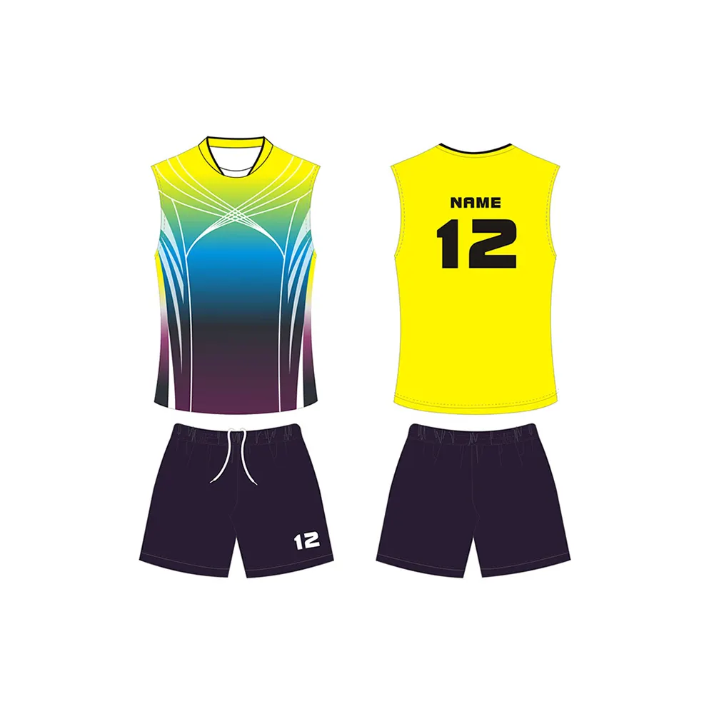 Uniformes profesionales de bola de Volley para hombre, ropa deportiva de poliéster, conjunto de ropa para hombre, servicio OEM personalizado, venta al por mayor