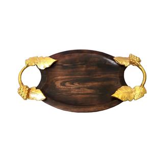 En relieve de uvas con barra de madera bandeja - Product Image 1