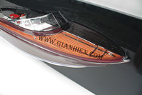 RIVA RAMA DEMI COQUE MODÈLE EN BOIS DE HAUTE QUALITÉ BATEAU Noël Nouvel An Fête des Pères Thanksgiving Idée Cadeau en Bois Fabriqué à la Main