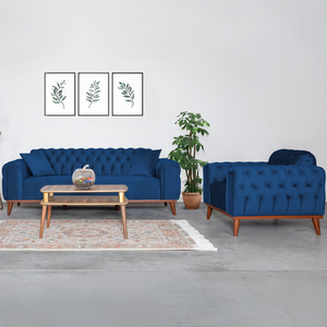 นิวยอร์กสไตล์เชสเตอร์ฟิลด์ร่วมสมัยห้องนั่งเล่นเฟอร์นิเจอร์ชุดโซฟาตุรกีเฟอร์นิเจอร์ชุดโซฟาในห้องนั่งเล่นโซฟา - Product Image 4