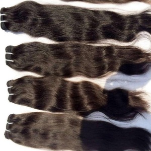 Extensiones de Cabello Humano Remy Indio Virgen de Doble Trama, 22 Pulgadas, Liso, Calidad Premium, Color Natural, Doble Trama a Máquina, 100g para Todos - Product Image 1