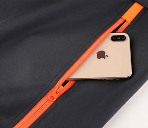 Customized Men's Spring Hooded Canvas <b>Reflective</b> <b>Running</b> <b>Jacket</b> 100% Polyester Breathable Windproof Sweatsuit - Product Image 3