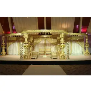 Classy Hindu Wedding Ganesha Mandap Glamorous Wedding Reception Fiber Mandap Exclusive Wedding Event Mandap Set Decor UK