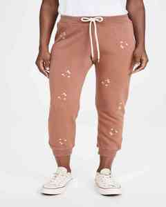 2021 été personnalisé pantalons de survêtement pour femmes avec broderie marguerite pantalons de survêtement courts Joggers avec pantalon de survêtement à cordon plat sur le devant - Product Image 4