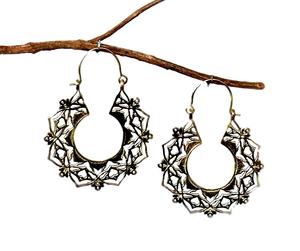 Pendientes de aro hechos en la India para mujeres y niñas, aretes de latón, precio al por mayor - Product Image 4