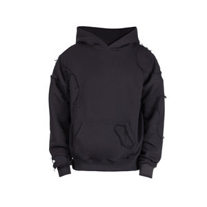 Sweat à capuche pour hommes, style de rue, poids léger, logo personnalisé, meilleur prix, prix de gros, 2021 - Product Image 2