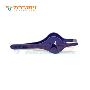 Pince à épiler pour sourcils de 8 cm, rouge, avec revêtement en poudre, prix usine OEM/ODM, avec une grande poignée pratique, pointe inclinée, pointe finement travaillée, idéale pour les sourcils. - Product Image 4
