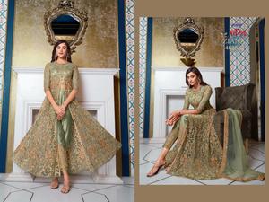 Heavy georgette-vestido anarkali para boda y fiesta - Product Image 4