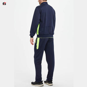 Survêtement de sport pour hommes, vêtements de Jogging actif, en tissu polaire Polyester, Design personnalisé, Logo imprimé OEM, ensemble avec fermeture éclair, 2020 - Product Image 6