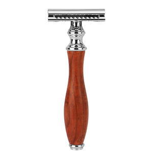 Afeitadora de doble filo con mango de Metal para mujer, afeitadora de seguridad, color oro rosa, venta al por mayor - Product Image 1