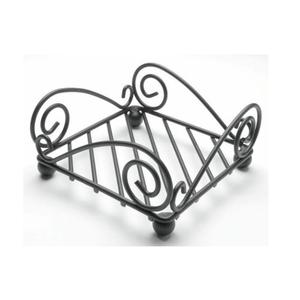 Soporte de lujo para servilletas de Metal y hierro, soporte decorativo para restaurante, color negro, a la venta - Product Image 1