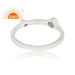 Anillo de GEMA de cuarzo rosa granate para niña, joyería hecha a mano, fabricante de joyería de plata de ley - Product Image 3