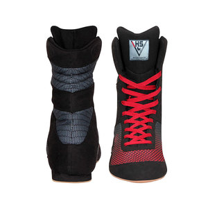 Chaussures de boxe en cuir de haute qualité pour homme, souliers professionnels pour entraînement et boxe, nouvelle collection - Product Image 1