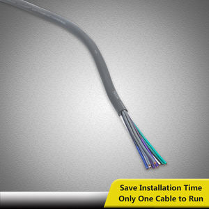 Borde SW9C18-20 20 pies y 9-Conductor <span class=keywords><strong>altavoz</strong></span> <span class=keywords><strong>Cable</strong></span> 18AWG puro OFC super-Flex y fácil Peel chaqueta 4-canal de <span class=keywords><strong>Cable</strong></span> de <span class=keywords><strong>altavoz</strong></span> y - Product Image 3