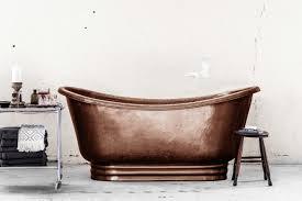 Bañera de cobre independiente moderna, zapatilla doble, bañeras de cobre de latón antiguo, experiencia de relajación definitiva - Product Image 3