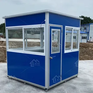 Easily Assembled and Movable Security Booth Tiny Office Cabin Entrance Gate Booth