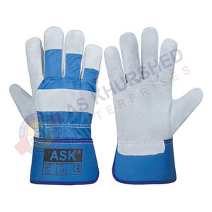 Guantes de trabajo de cuero Excelente agarre Al Aire Libre Jardinería mecánica Obras de construcción Guantes de seguridad - Product Image 6