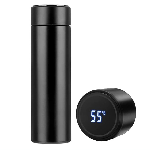 500ml Double Wall Insulate Tumbler Cup LED Display Smart Reminder Stainless Steel Water Bottle