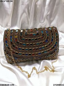 Partywear Ethnic Clutch Bag - Bridal Clutch Bag - Product Image 3