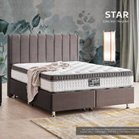 Matelas Contemporain en Mousse à Mémoire de Forme Rafraîchissante, Anti-Bactérien, avec Housse Amovible, Emballé Sous Vide, pour Chambre à Coucher, Maison, Hôpital, Hôtel