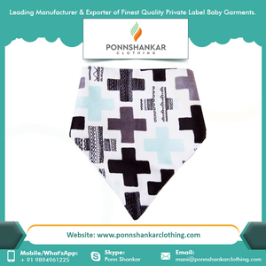 Baberos Tipo Bandana para Bebé Niño |   Baberos de Algodón Orgánico Suave |   Baberos de Alimentación con Impresión Digital |   Baberos Ajustables para Bebés Recién Nacidos - Product Image 3