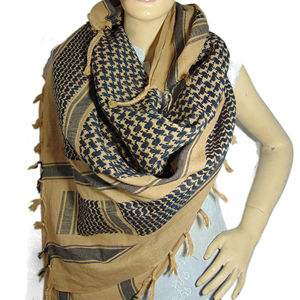 Écharpe de conception capsule, écharpe arabe Arafat Keffiyeh Shemagh en coton, écharpe de cou du désert Shemagh - Product Image 1