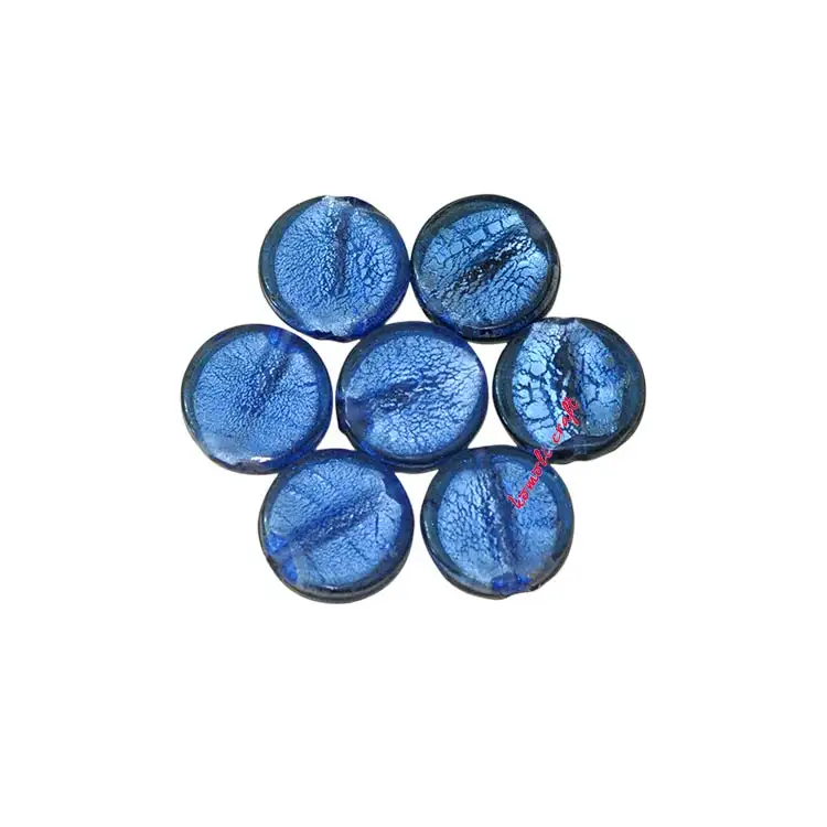 Circular Round Shape flat buying glass bead glass beads from hyderabad wholesale bead cheap