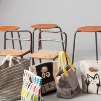Bolsa refrigeradora de lona para entrega de comida, bolsa de lona encerada duradera, ecológica, de alta calidad, venta al por mayor