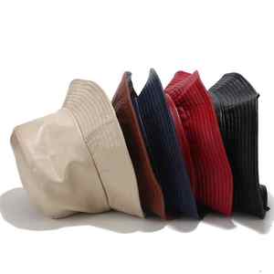 Sombrero de cubo de pana personalizado para hombre y mujer, etiqueta privada personalizada de gran tamaño, Color al por mayor - Product Image 2