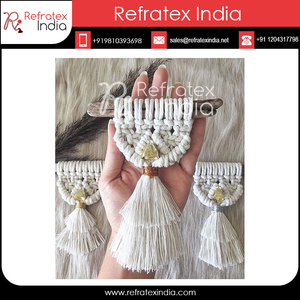 Ornamento de Navidad de macramé de diseño clásico, suministro a granel y fabricación por refractex, India, hecho en la India, buena calidad - Product Image 5